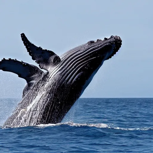 Prompt: whales are speaking on the phones and discussing about breakfast,