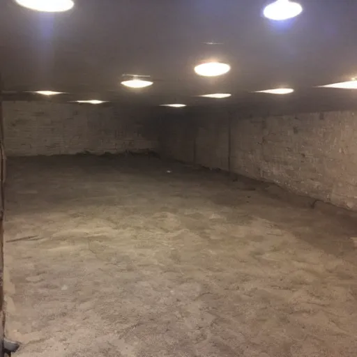 Image similar to an unfinished basement, craigslist photo
