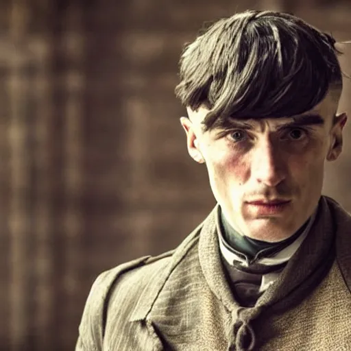 Image similar to thomas shelby as a knight, fantasy, portrait shot, cinematic, sharp focus, extreme detail, lighting, epic