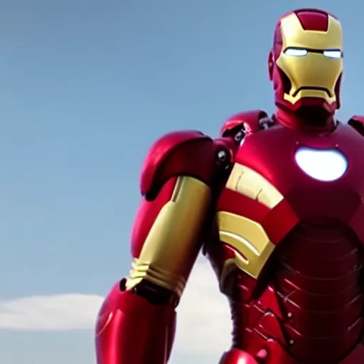 Prompt: Film still of Donald Trump as Iron Man, from The Avengers (2012)