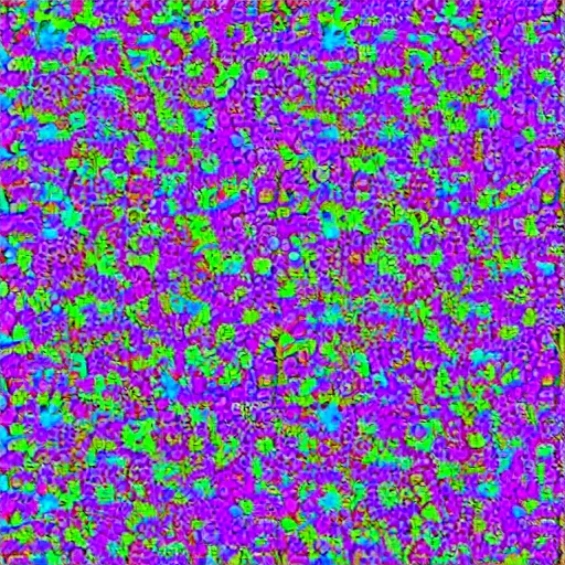 Image similar to a colorful autostereogram of a mind virus