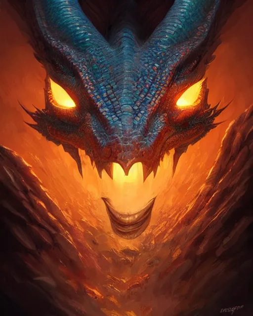 Prompt: curious dragon head with big eyes, scales, highly detailed, digital painting, artstation, concept art, sharp focus, cinematic lighting, illustration, art by artgerm and greg rutkowski