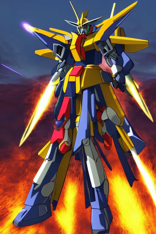 Prompt: gundam 3 d ninja armor engine ingame illustration radiating aura