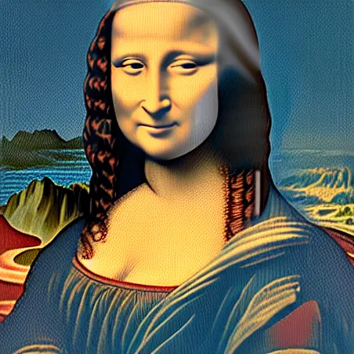 Prompt: the mona lisa but it's dwayne the rock johnson