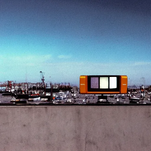 Image similar to The sky above the port was the color of television, tuned to a dead channel