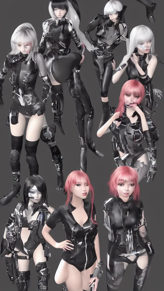 Prompt: ai girls in metaverse, high contrast, unreal engine, high detailed, 8 k