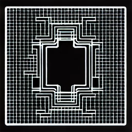 Image similar to immaculate black and white circuit board stencil vector svg laser decorative pattern