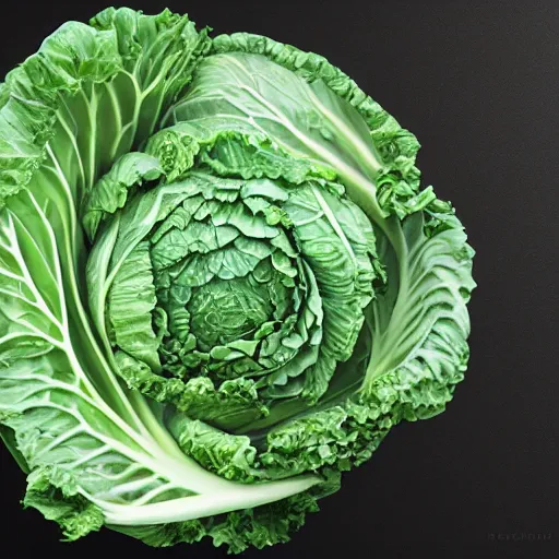 Image similar to jacket made out of cabbage, photorealistic, studio, detailed