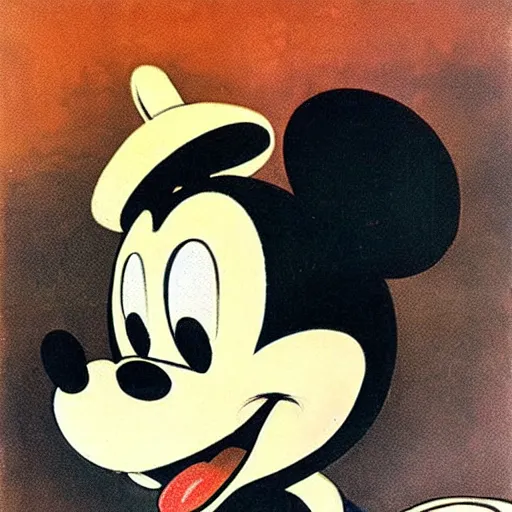 Image similar to mickey mouse profile picture by salvador dali