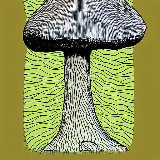 Prompt: phone over giant mushroom digital art by nico tanigawa