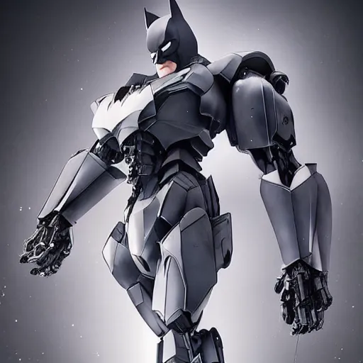 Image similar to batman mecha, mecha suit, Murata Yasushi Nirasawa Style, beautiful aesthetic, photorealistic, volumetric lighting, hyperrealistic, octane render, HDR, Production IG Studios Anime Style