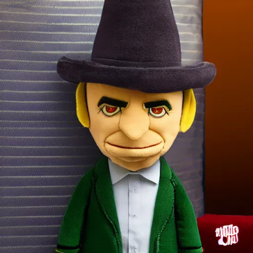 Prompt: saul goodman from better call saul fumo plush, realistic, highly detailed, studio lighting,