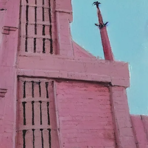 Image similar to pink tower