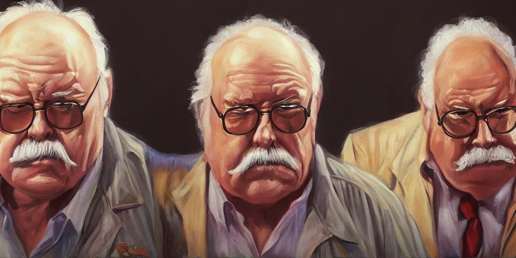 Image similar to wilford brimley as an egyptian god diabeetus high fidelity painting high resolution trending on artstation