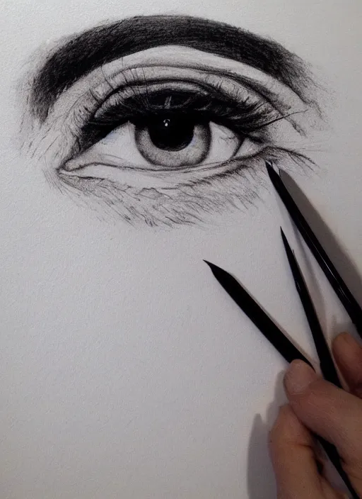 Prompt: portrait of a stunningly beautiful eye, infinite art styles combined