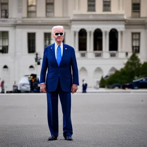 Image similar to Joe Biden wearing Gucci, Amazing!, Wow!, EOS-1D, f/1.4, ISO 200, 1/160s, 8K, RAW, unedited, symmetrical balance, in-frame