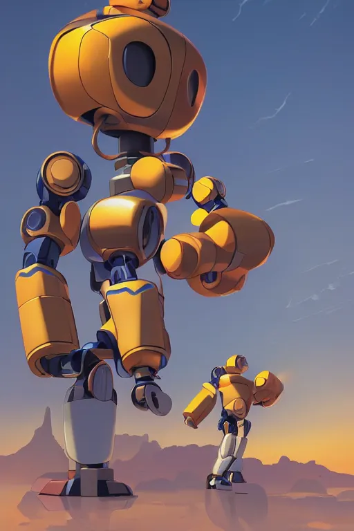 Image similar to metabots medabots medarotto medarot robot minimalist comics, behance hd by jesper ejsing, by rhads, makoto shinkai and lois van baarle, ilya kuvshinov, rossdraws global illumination ray tracing hdr radiating a glowing aura