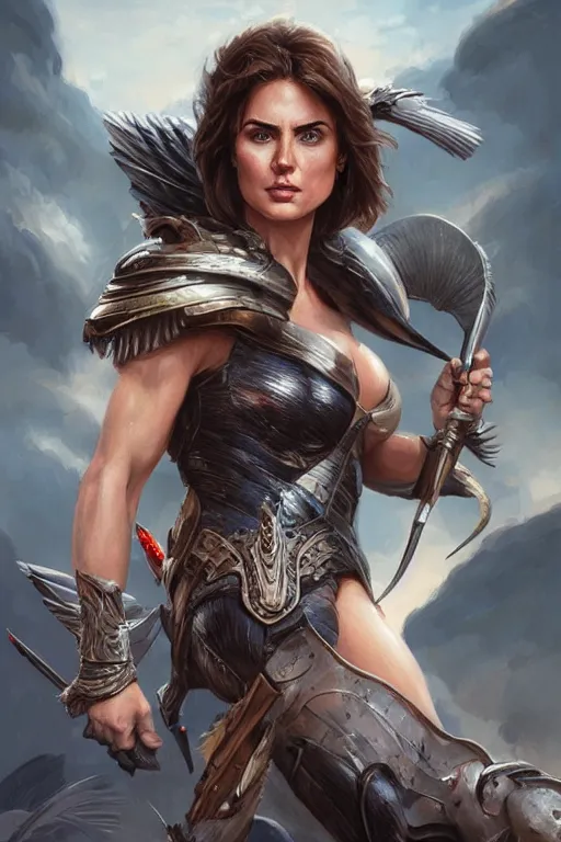 Prompt: tom cruise is amazon valkyrie athena, d & d, fantasy, portrait, highly detailed, headshot, digital painting, trending on artstation, concept art, sharp focus, illustration, art by artgerm and greg rutkowski and magali villeneuve