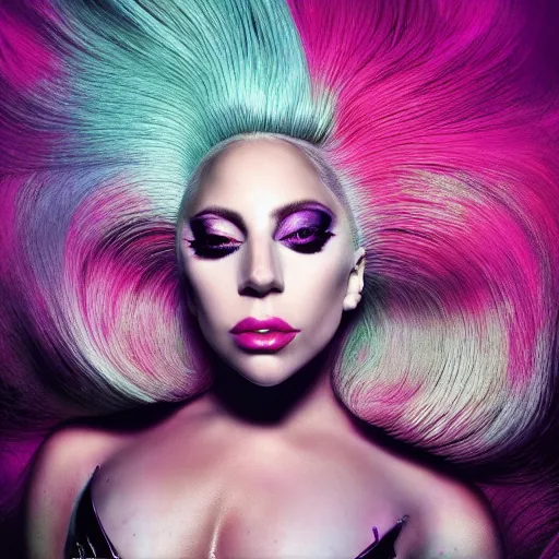 Image similar to lady gaga artpop act 2 album cover shot by nick knight, canon, highly realistic. high resolution. highly detailed. dramatic. 8 k. 4 k.