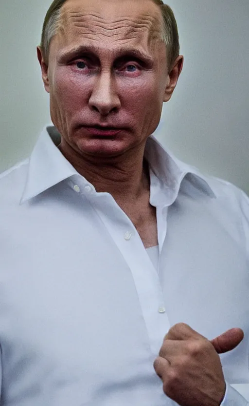 Image similar to high quality photo of vladimir putin. he looks like a pathetic old, ugly, angry man