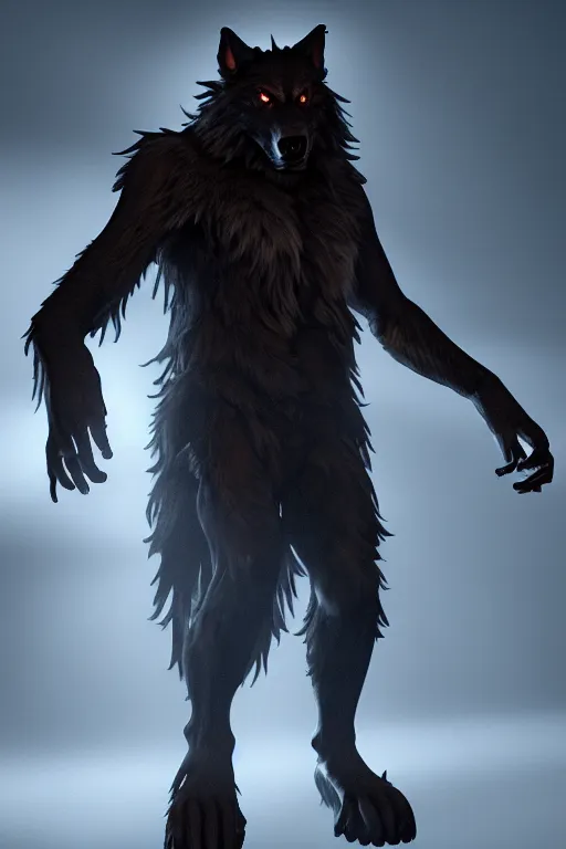Prompt: werewolf from van helsing unreal engine hyperreallistic render 8k character concept art