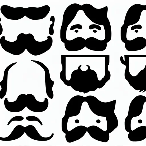 Prompt: taras schevchenko. face. old, balding, long moustache. simple vector graphics icon by andy warhol