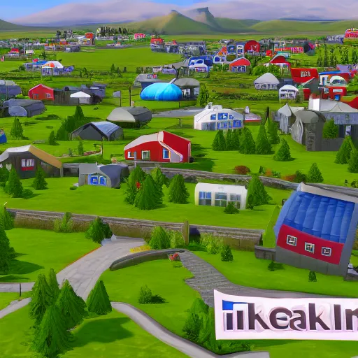 Image similar to iceland reykjavik in sims 4 2 0 0 0 game screenshot