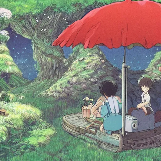 Image similar to art by studio ghibli