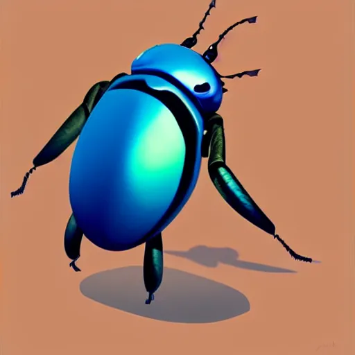 Image similar to goro fujita ilustration a beautiful shiny beetle by goro fujita, painting by goro fujita, sharp focus, highly detailed, artstation