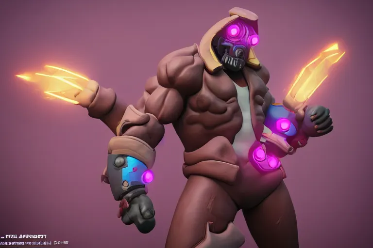 Image similar to doomfist, pink blazer, overwatch game, digital art, high detailed, unreal engine, artstation, 3 d render