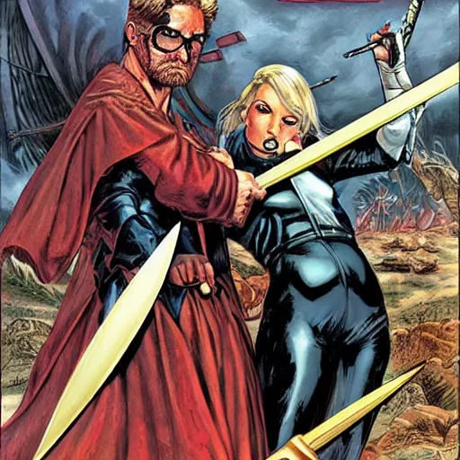 Prompt: a storm of swords, Joe Jusko