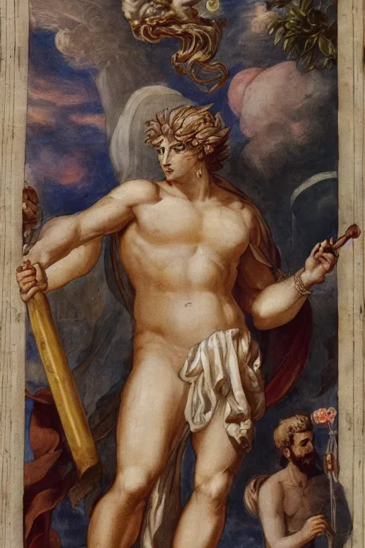 Image similar to personification of jupiter as a god.