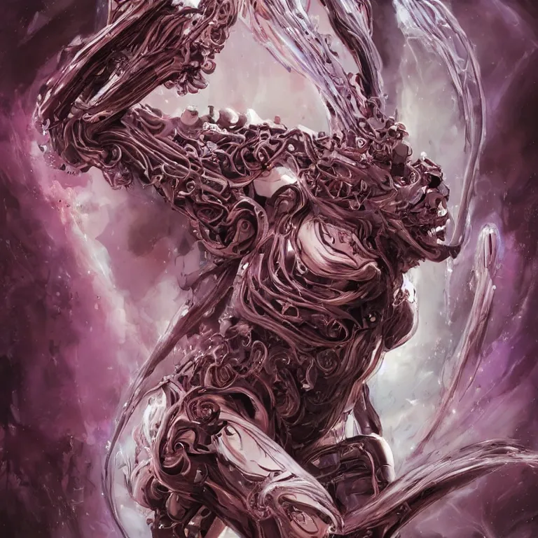 Image similar to comic art,Sprial, a gorgeous beautiful female six-armed Mutant and Cyborg Sorcerer with white hair long legs standing at a dimensional gateway,full character design,8k,art by Stanley Artgermm,Travis Charest,Carne Griffiths,trending on Artstation,face enhance,hyper detailed,full of colour,cinematic,dynamic lighting