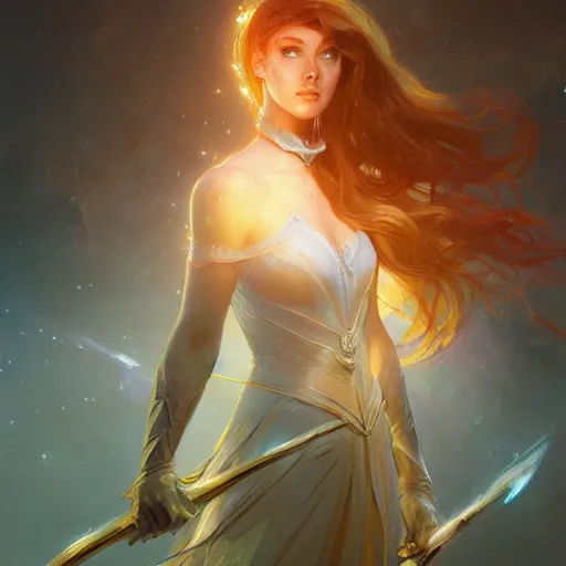 Image similar to aurora, child of light, highly detailed, digital painting, artstation, concept art, smooth, sharp focus, illustration, Unreal Engine 5, 8K, art by artgerm and greg rutkowski and alphonse mucha