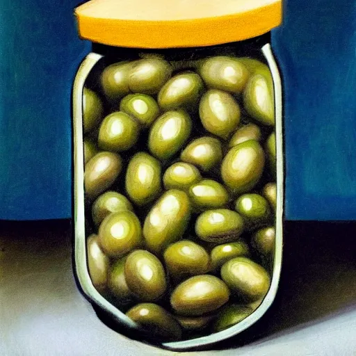 Image similar to realistic jar of olives