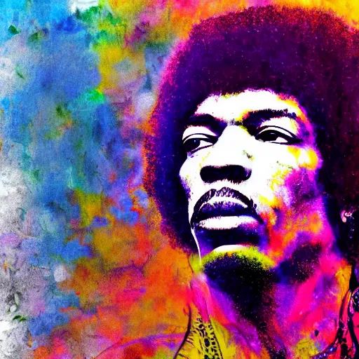 Image similar to jimi hendrix, artistic, abstract, sketch, 8 k, high detail,