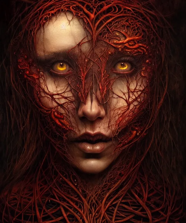 Image similar to epic professional digital art of hungry eyes, horrific yet beautiful vibe, evocative, atmospheric lighting, painted, intricate, highly detailed, by leesha hannigan, wayne haag, reyna rochin, ignacio fernandez rios, mark ryden, iris van herpen, artstation, cgsociety, stunning, gorgeous, sharp focus, cinematic, masterpiece