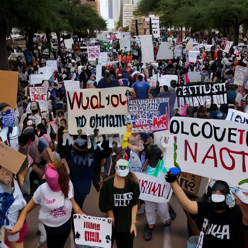 Image similar to protest agains the government in houston tx