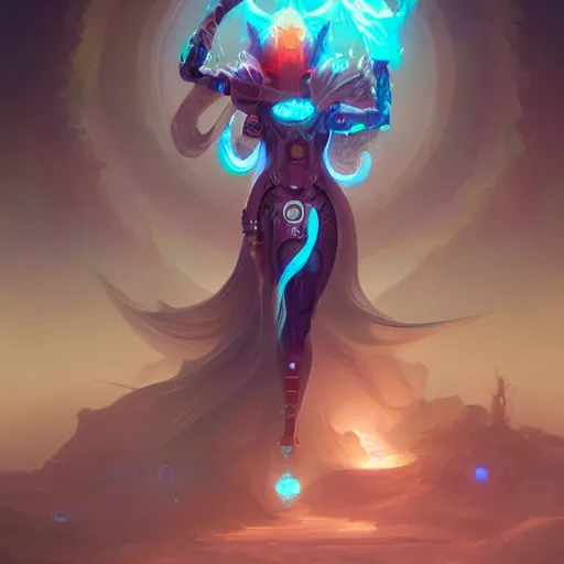 Image similar to a beautiful cybernetic emanation, by pete mohrbacher and artgerm and wlop, digital art, highly detailed, intricate, fantasy, mystical, Trending on Artstation HQ, deviantart, unreal engine, 4K UHD image