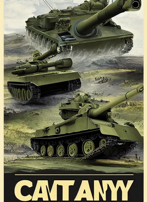 Image similar to army tank poster