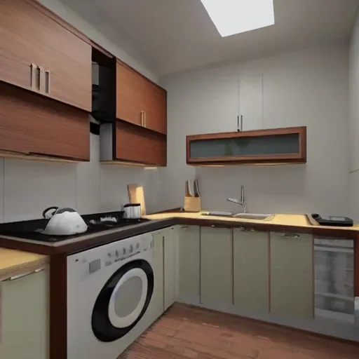 Prompt: a look at a comfy kitchen in russian flat, ultrarealistic
