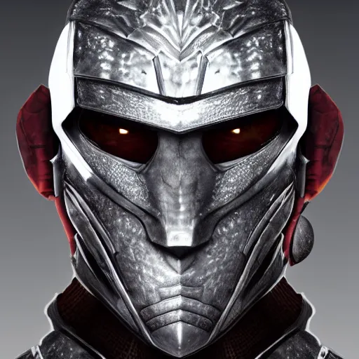 Image similar to a highly detailed headshot portrait of a man wearing epic armor concept art