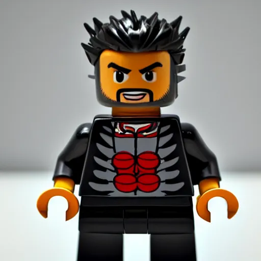 Image similar to hugh jackman as wolverine as a lego figurine