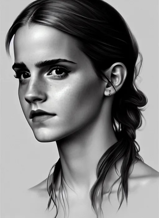 high angle photo of emma watson in the style of stefan | Stable ...