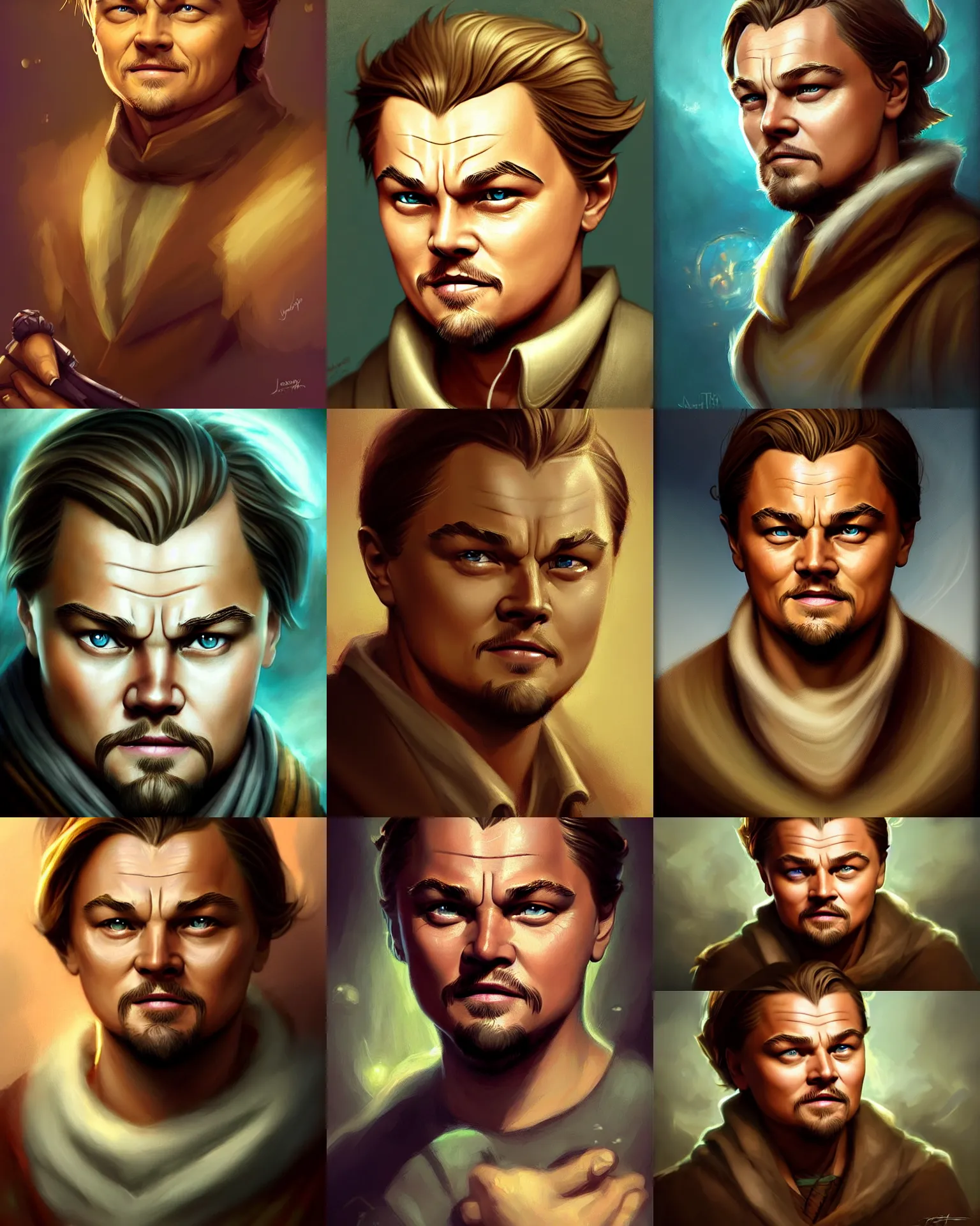 Prompt: cute little anthropomorphic leonardo dicaprio cute and adorable, pretty, beautiful, dnd character art portrait, matte fantasy painting, deviantart artstation, by jason felix by steve argyle by tyler jacobson by peter mohrbacher, cinema