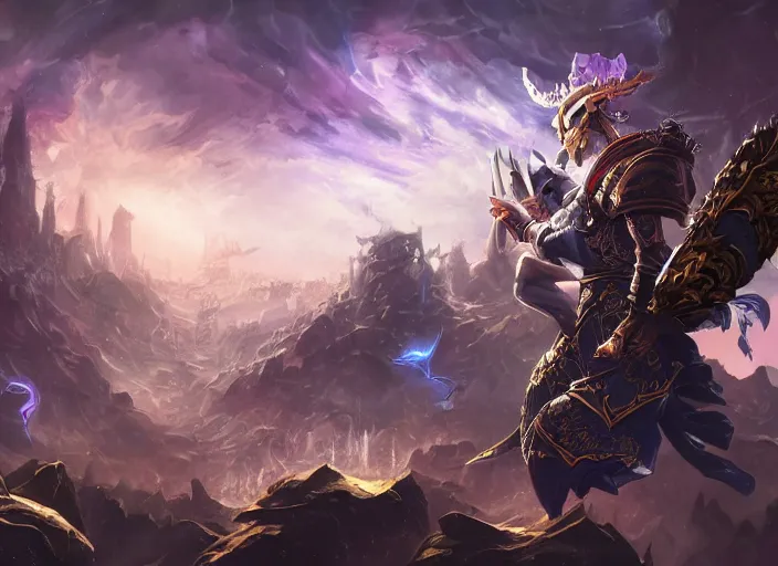 Image similar to the emperor from major arcana, concept art, digital illustration, trending on artstation, intricate details, epic composition, sharp focus, 8 k uhd, masterpiece, league of legends splash art