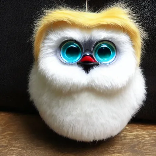 Prompt: Furby that looks like Donald Trump, ebay listing