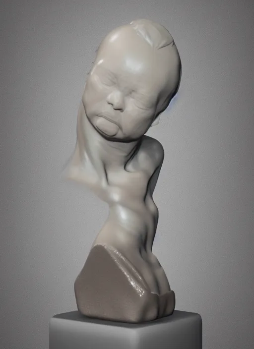 Image similar to 3D resin miniature sculpture by Jean-Baptiste Carpeaux, Luo Li Rong, woman, full body, symmetrical face, academic art, standing, realistic, 8K, Introduction factory photo, Product Introduction Photo, Hyperrealism. Subsurface scattering, raytracing, Octane Render, Zbrush, simple background