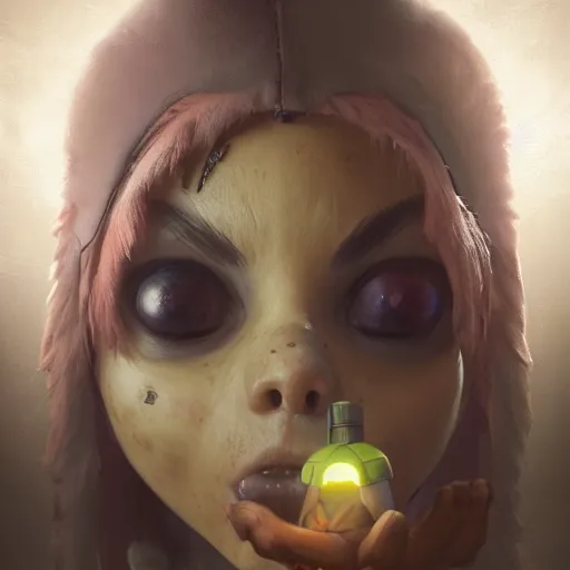 Image similar to The Huggy-Wuggy toy from the video game Poppy Playtime, oil painting, Greg Rutkowski, Charlie Bowater, unreal 5, DAZ, hyperrealistic, octane render, RPG portrait, dynamic lighting, fantasy art, beautiful face