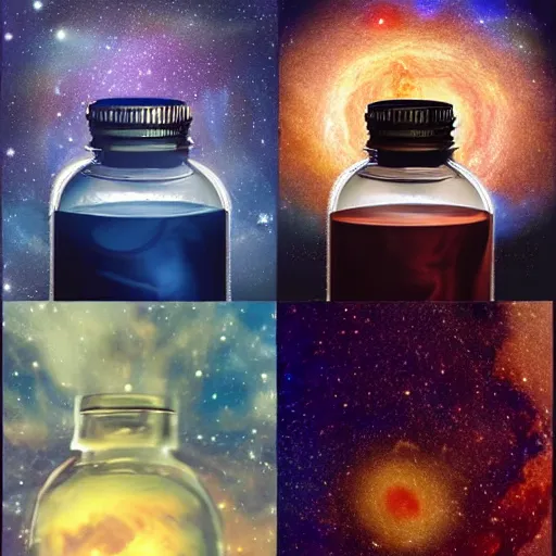 Image similar to universe in a bottle